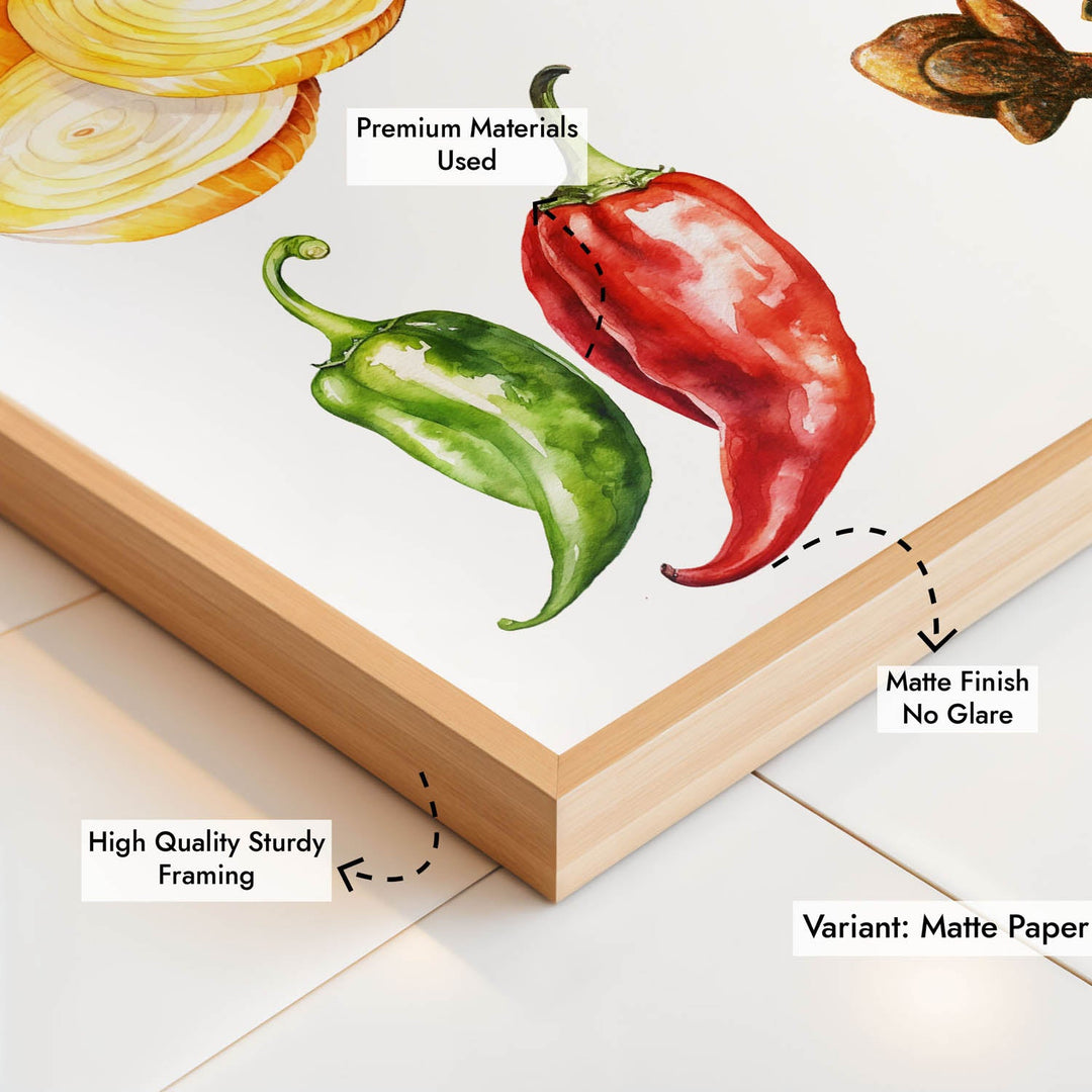 Flavours of Kitchen wall art