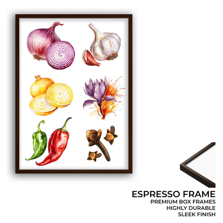 Flavours of Kitchen wall art
