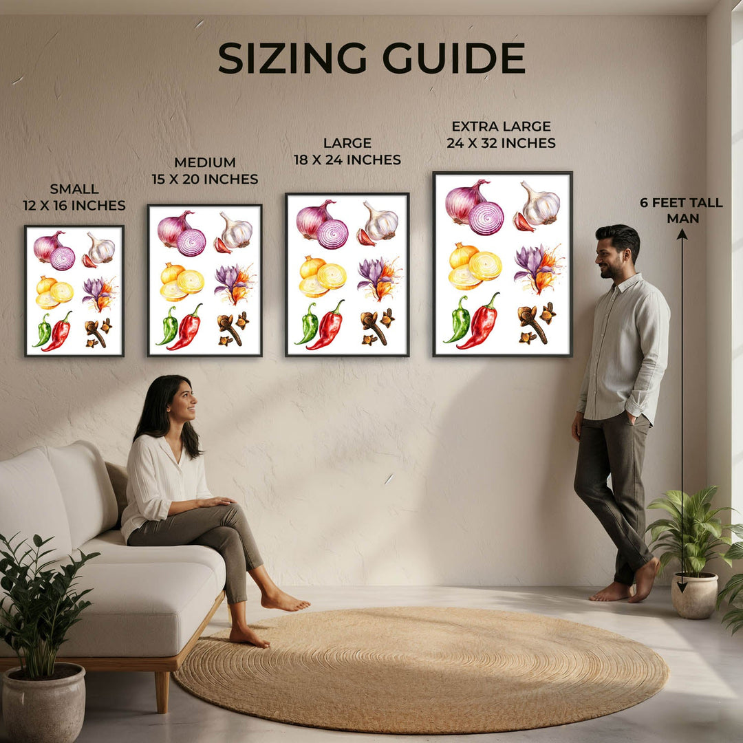 Flavours of Kitchen wall art