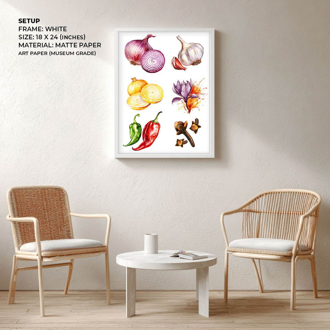 Flavours of Kitchen wall art