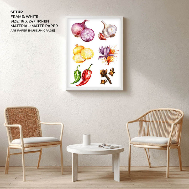 Flavours of Kitchen wall art