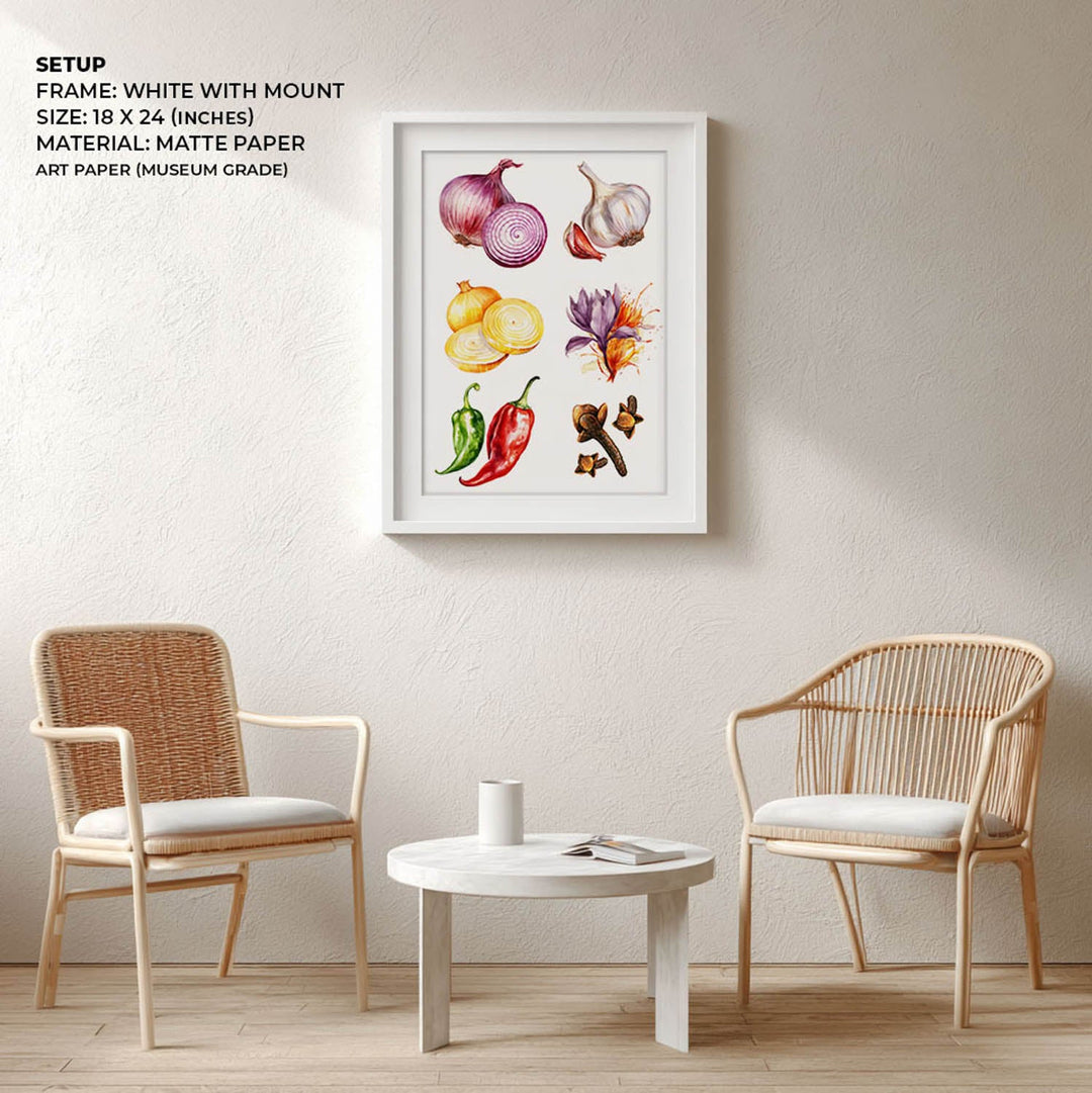 Flavours of Kitchen wall art