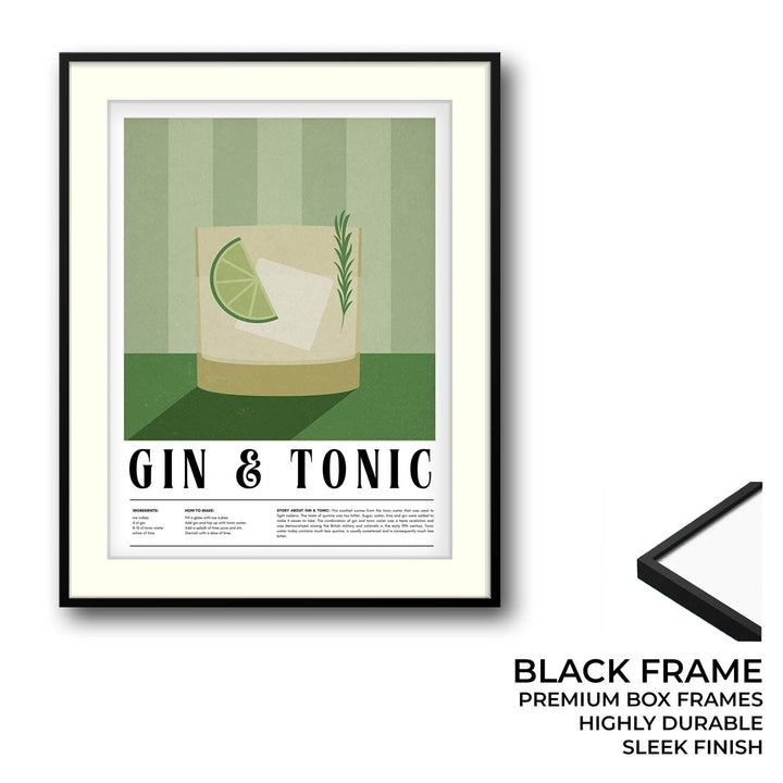 gin and tonic kitchen art