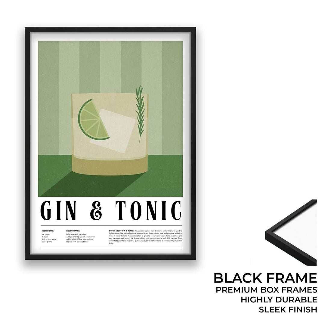 gin and tonic kitchen art