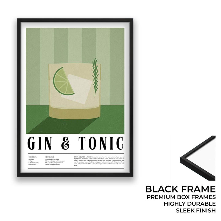 gin and tonic kitchen art