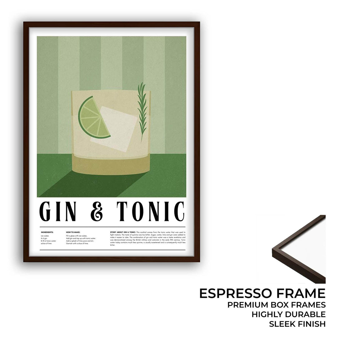 gin and tonic kitchen art