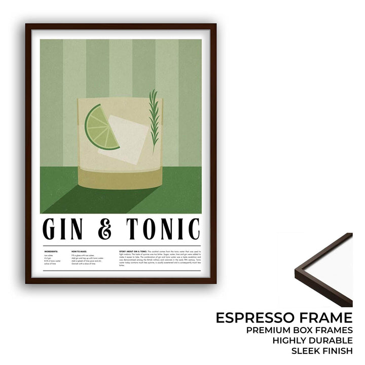 gin and tonic kitchen art