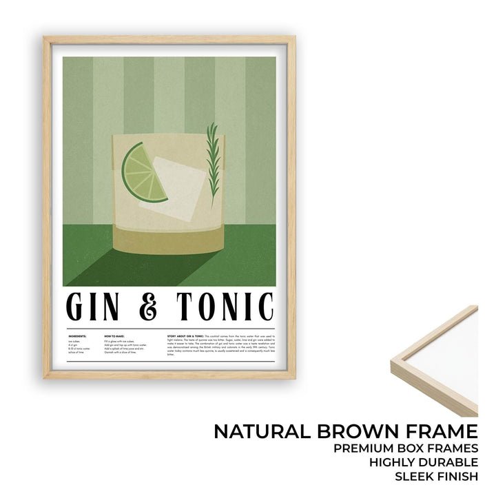 gin and tonic kitchen art
