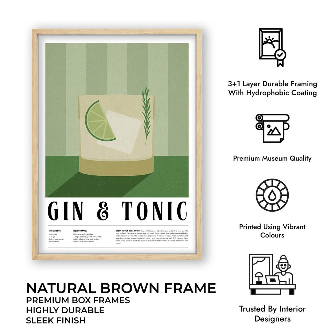 gin and tonic kitchen art
