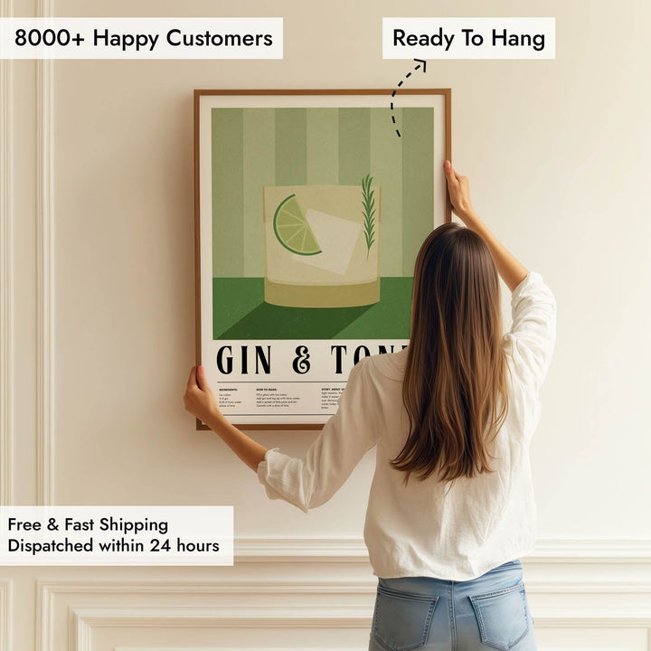 gin and tonic kitchen art