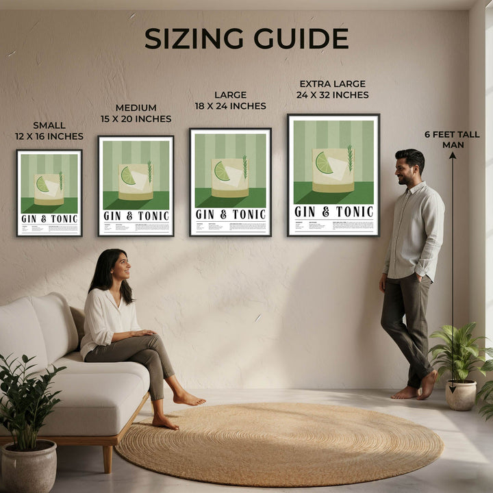 gin and tonic kitchen art