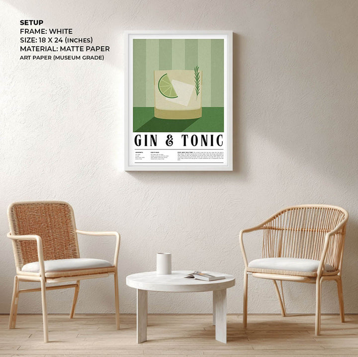 gin and tonic kitchen art