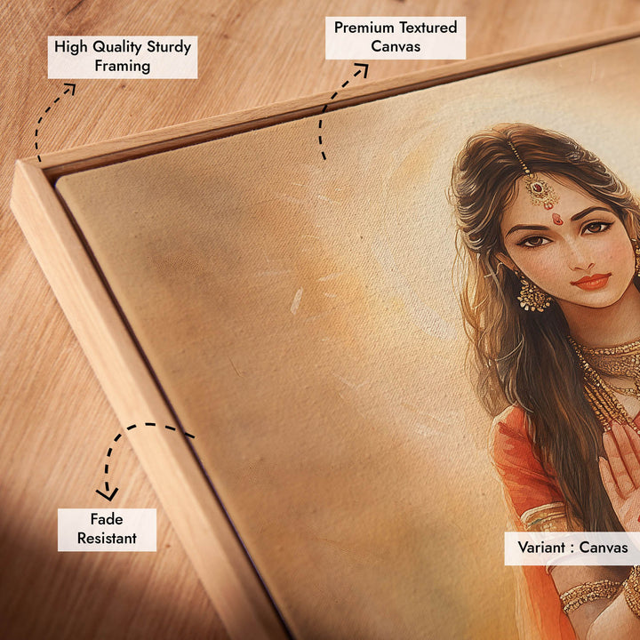 Goddess Durga Blessing - Vastu Painting