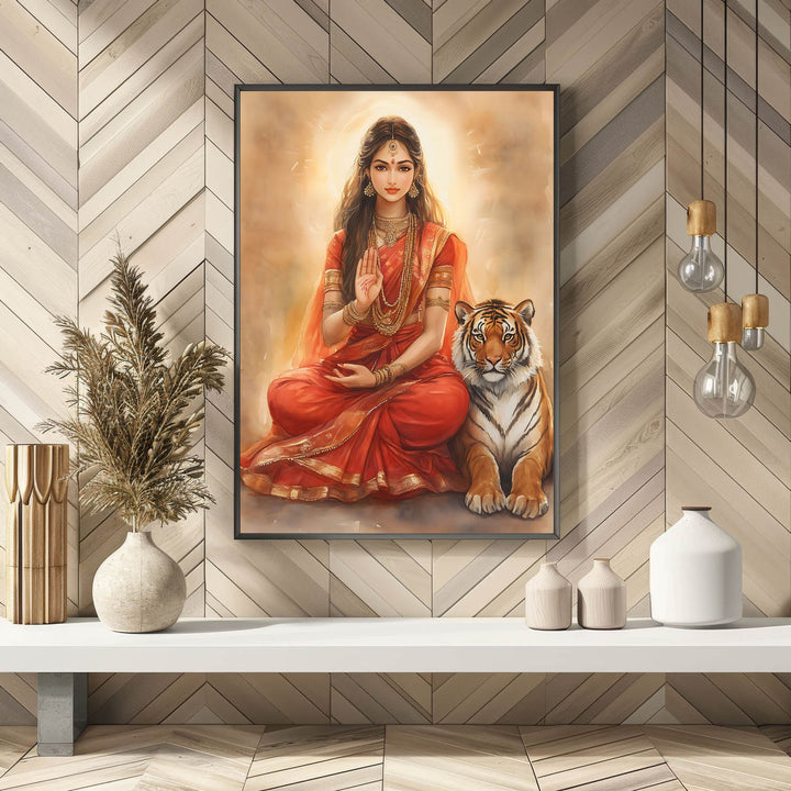goddess-durga-blessing-vastu-painting