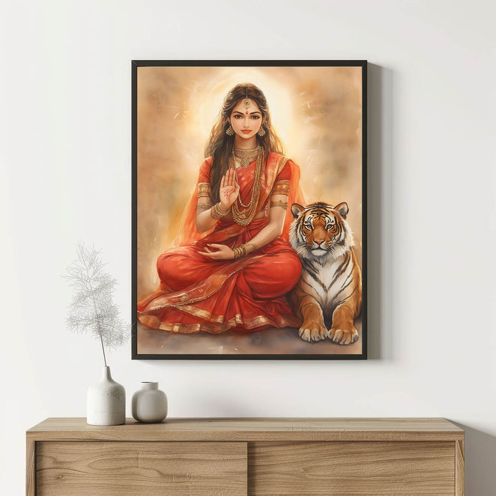goddess-durga-blessing-vastu-painting