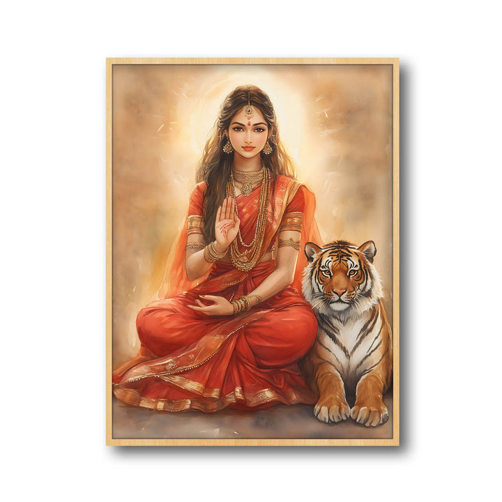 goddess-durga-blessing-vastu-painting