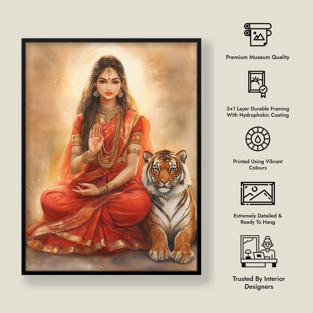 goddess-durga-blessing-vastu-painting