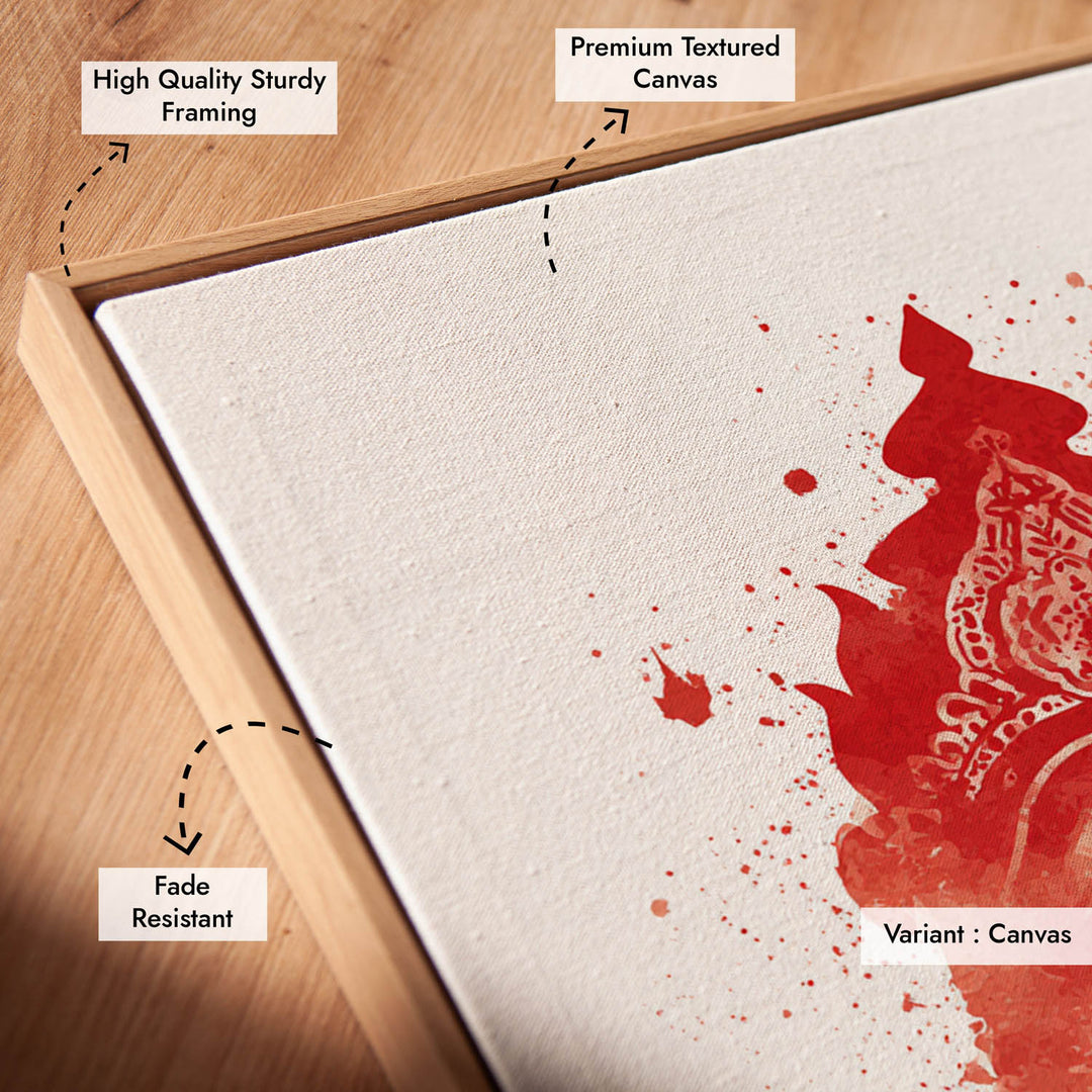 Goddess Durga Wall Art – Devi Shakti Painting