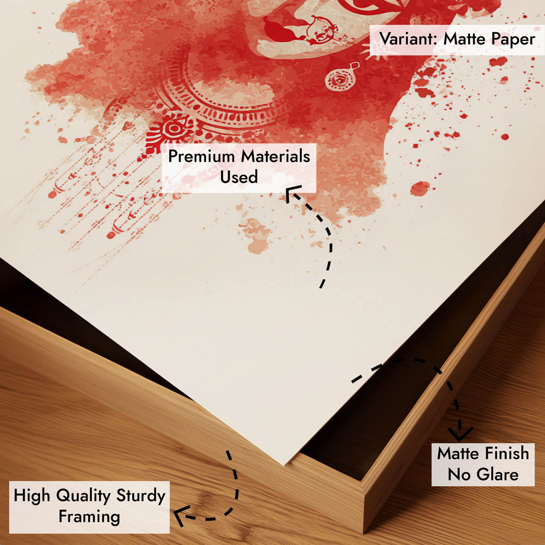 Goddess Durga Wall Art – Devi Shakti Painting