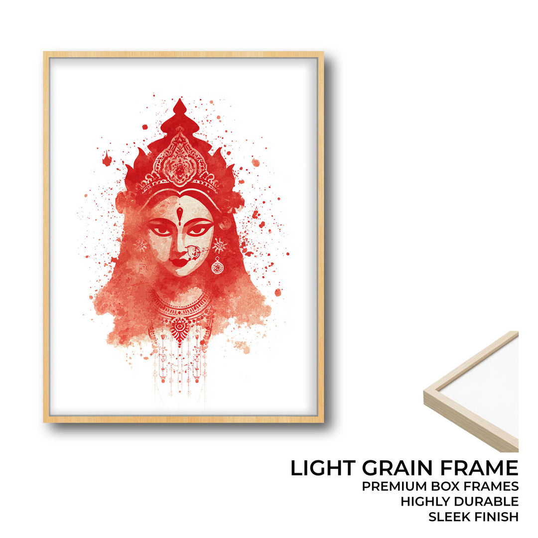 Goddess Durga Wall Art – Devi Shakti Painting