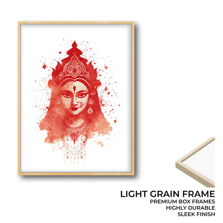 Goddess Durga Wall Art – Devi Shakti Painting