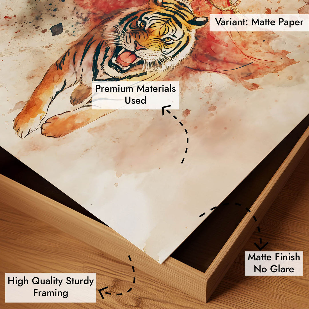 Goddess Durga on Tiger - Vastu Painting