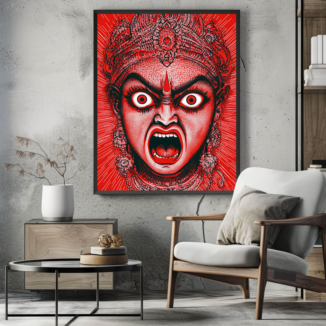 goddess-kali-angry-vastu-painting
