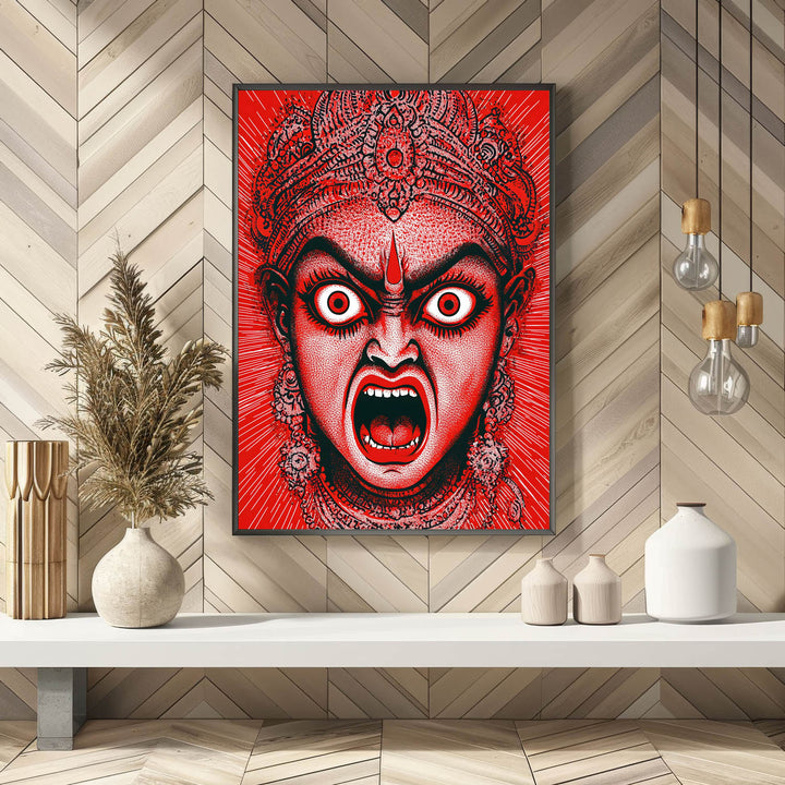 goddess-kali-angry-vastu-painting