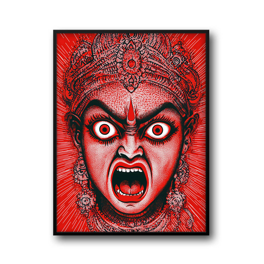 Goddess Kali Angry - Vastu Painting