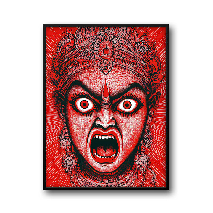 Goddess Kali Angry - Vastu Painting