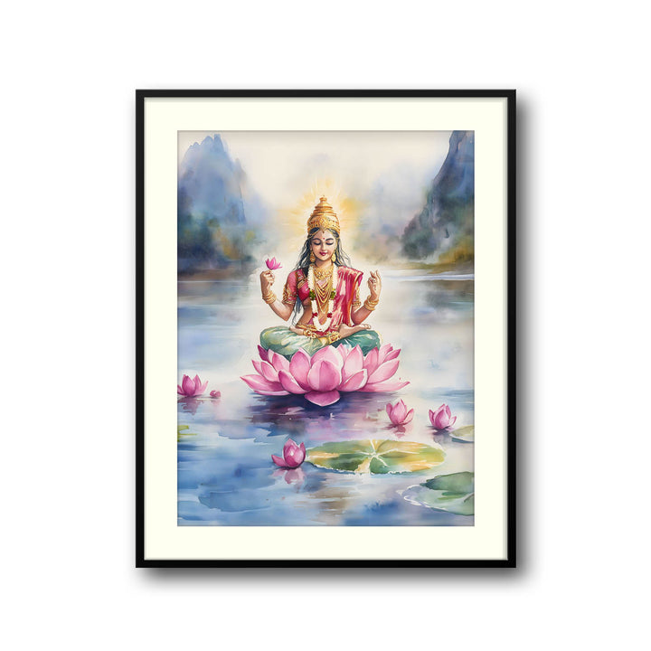 goddess-lakshmi-in-lake-vastu-painting