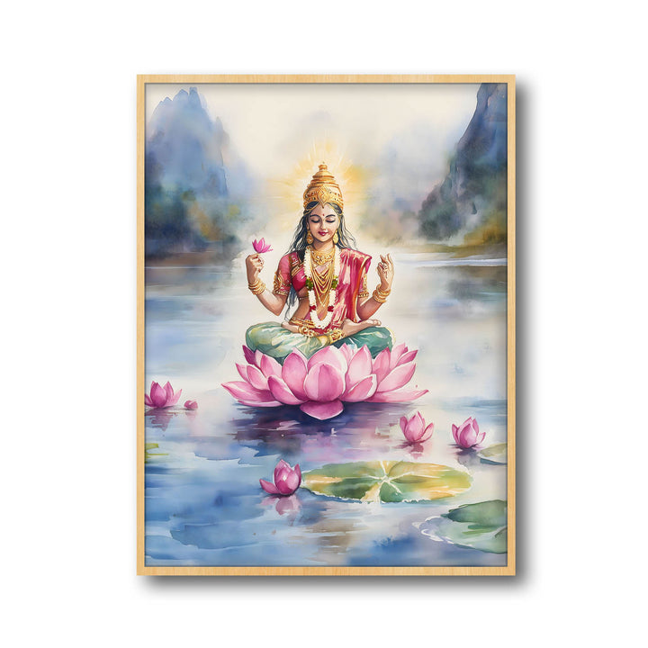 goddess-lakshmi-in-lake-vastu-painting