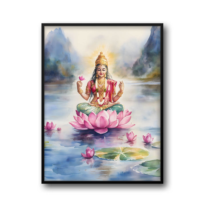 Goddess Lakshmi in Lake - Vastu Painting