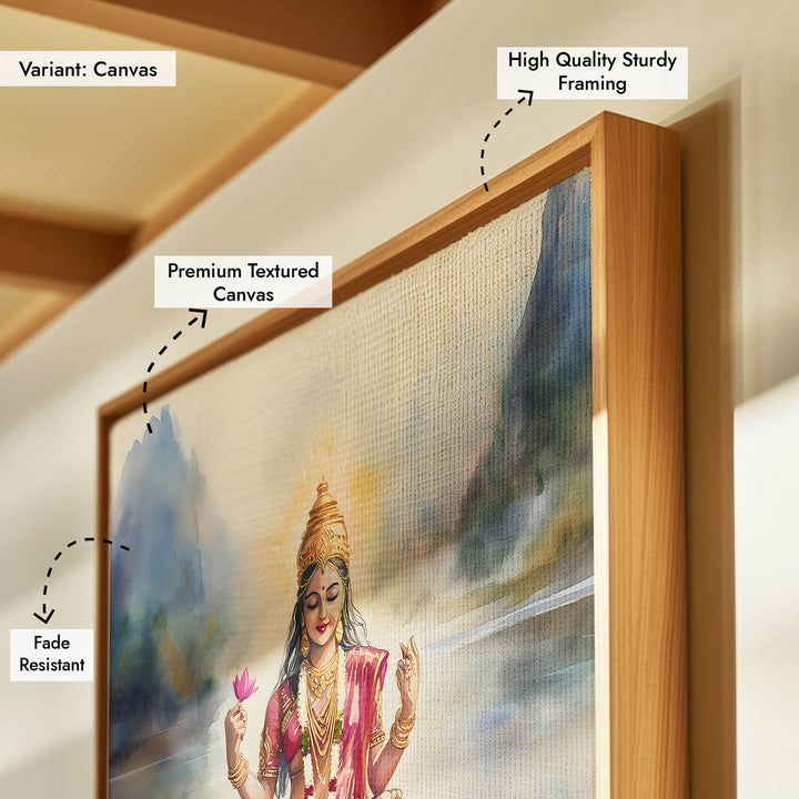Goddess Lakshmi in Lake - Vastu Painting