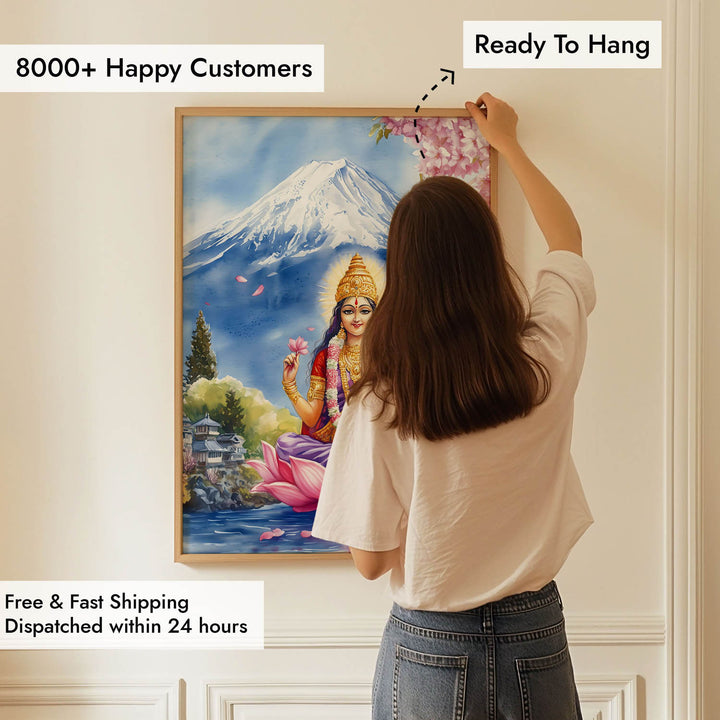 Goddess Laxmi Blessing - Vastu Painting