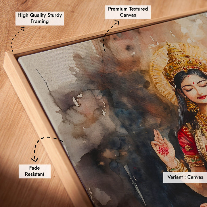 Goddess Laxmi amongst Lotuses - Vastu Painting