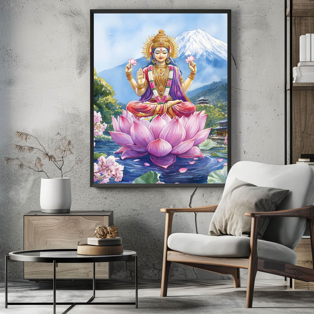 goddess-laxmi-in-himalaya-vastu-painting