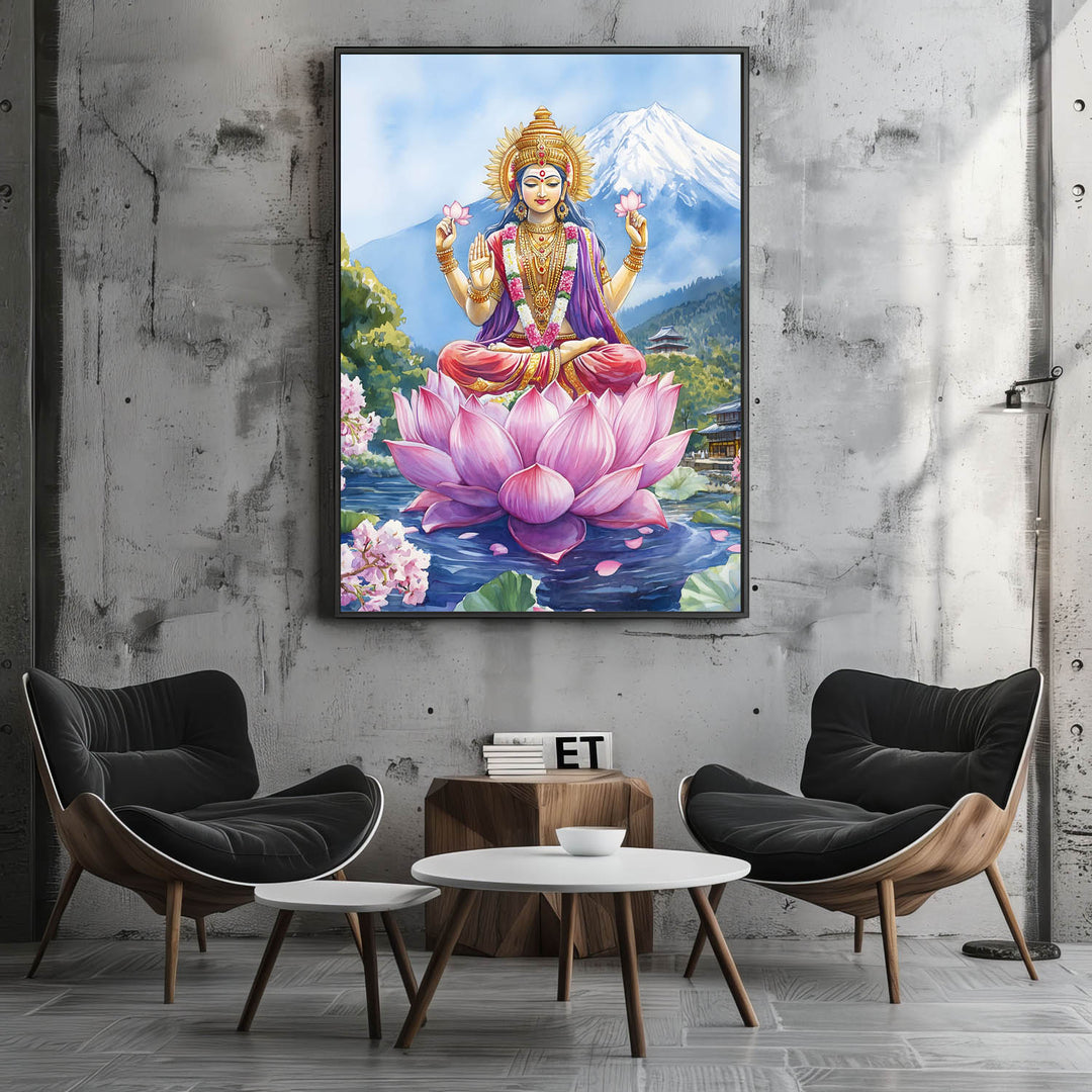 goddess-laxmi-in-himalaya-vastu-painting