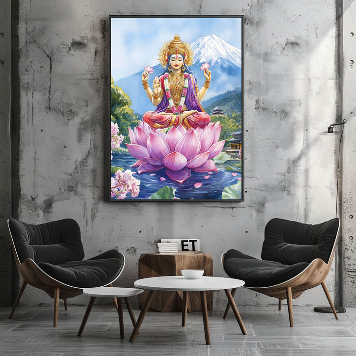 goddess-laxmi-in-himalaya-vastu-painting