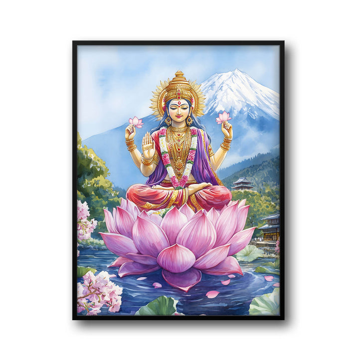 Goddess Laxmi in Himalaya - Vastu Painting