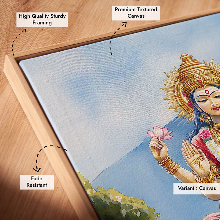 Goddess Laxmi in Himalaya - Vastu Painting
