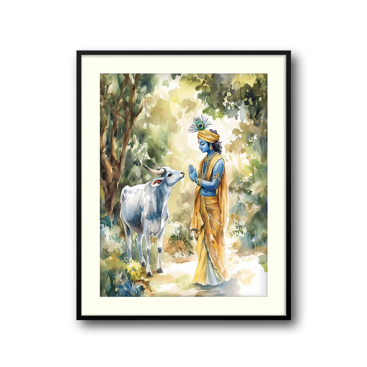 lord-krishna-with-cow-vastu-painting