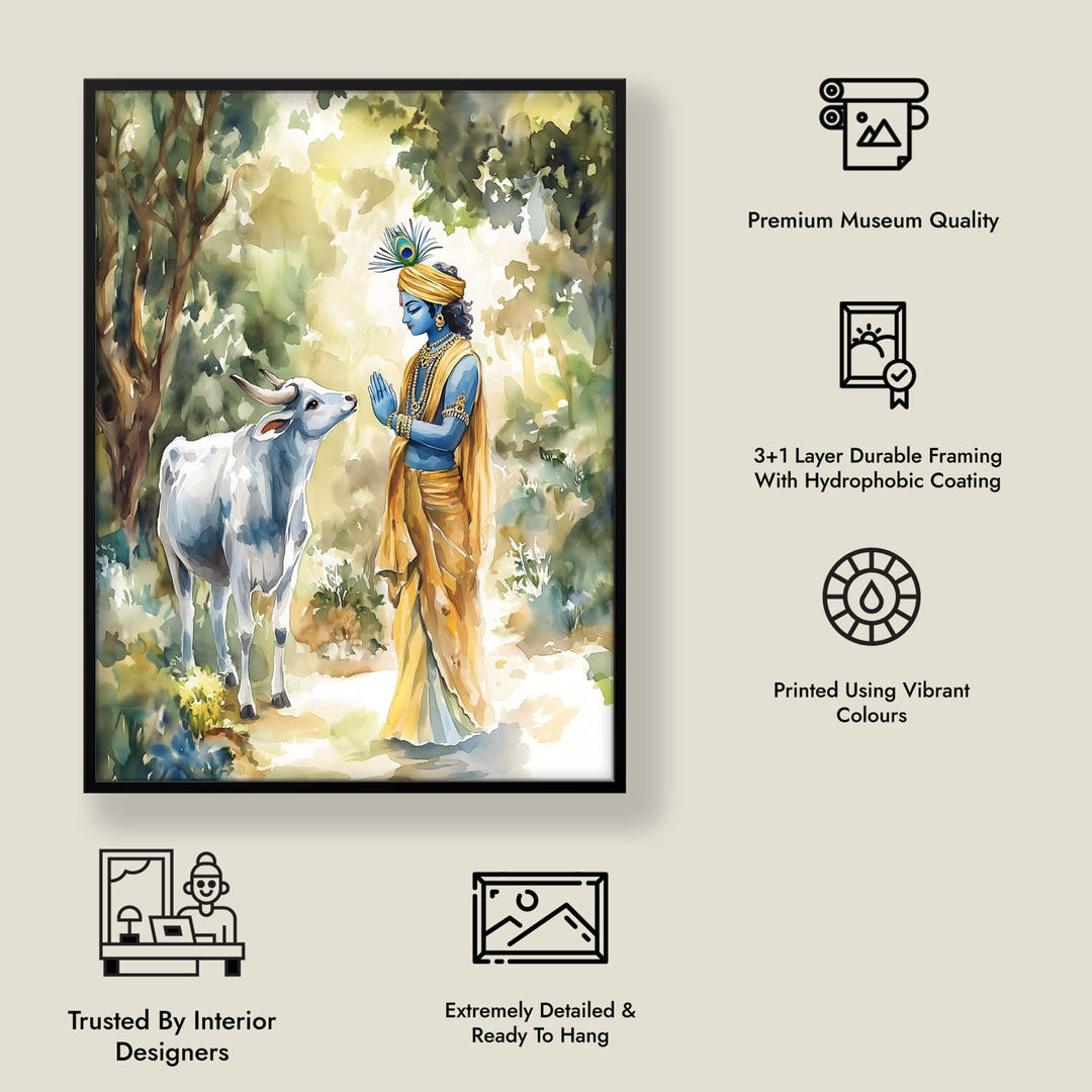 lord-krishna-with-cow-vastu-painting