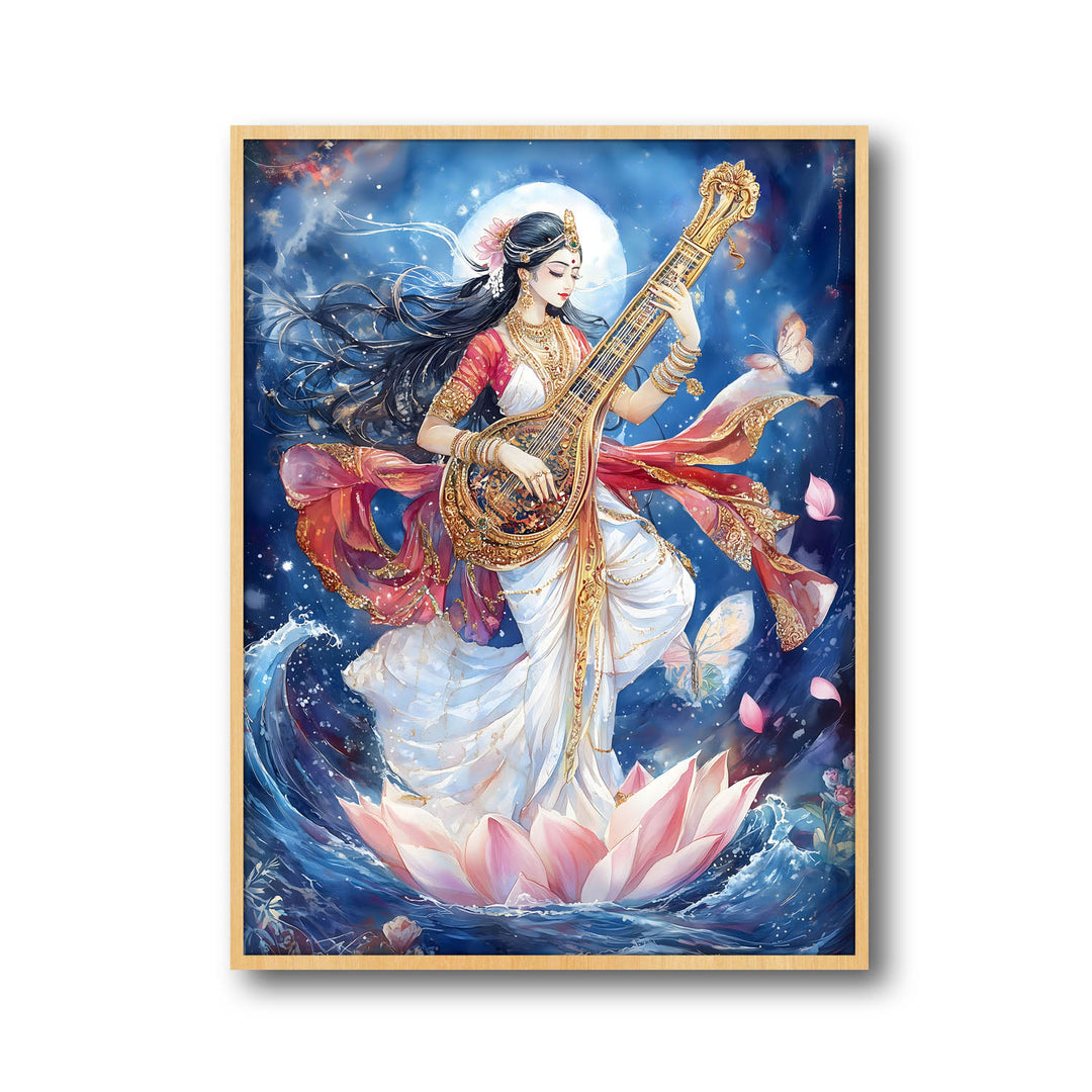 goddess-saraswati-dancing-vastu-painting
