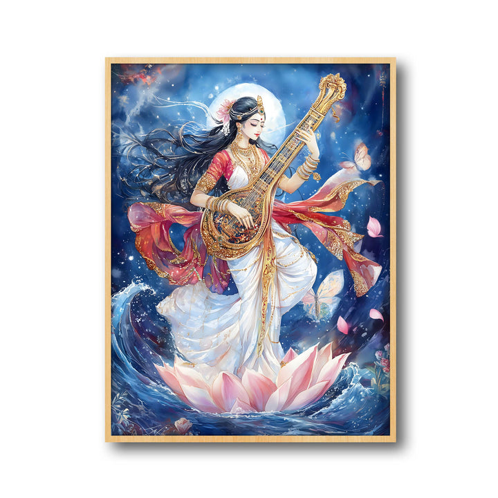 goddess-saraswati-dancing-vastu-painting