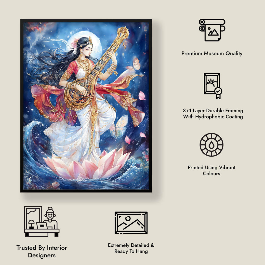 goddess-saraswati-dancing-vastu-painting