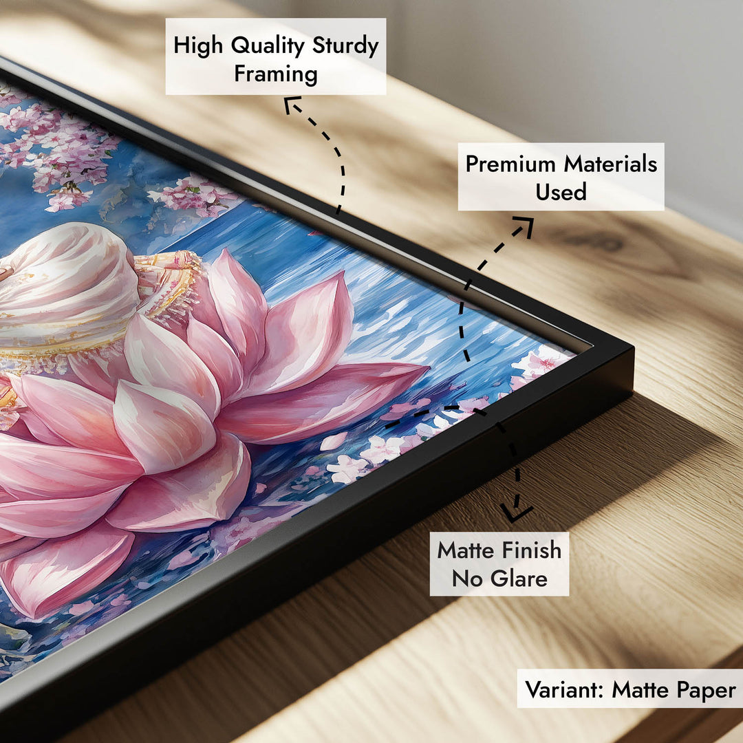 Goddess Saraswati in Himalaya  - Vastu Painting