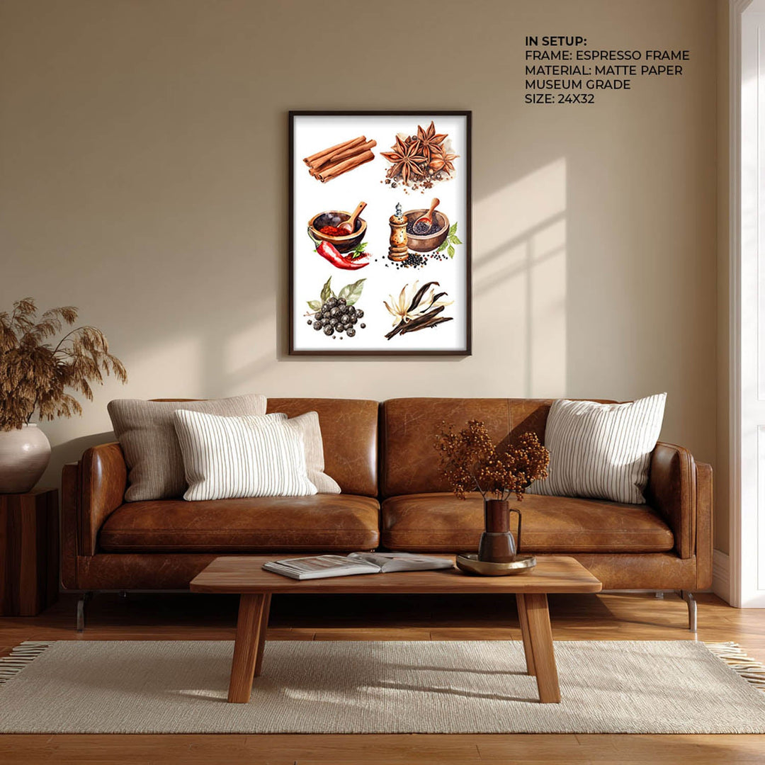 The spice story Kitchen wall art