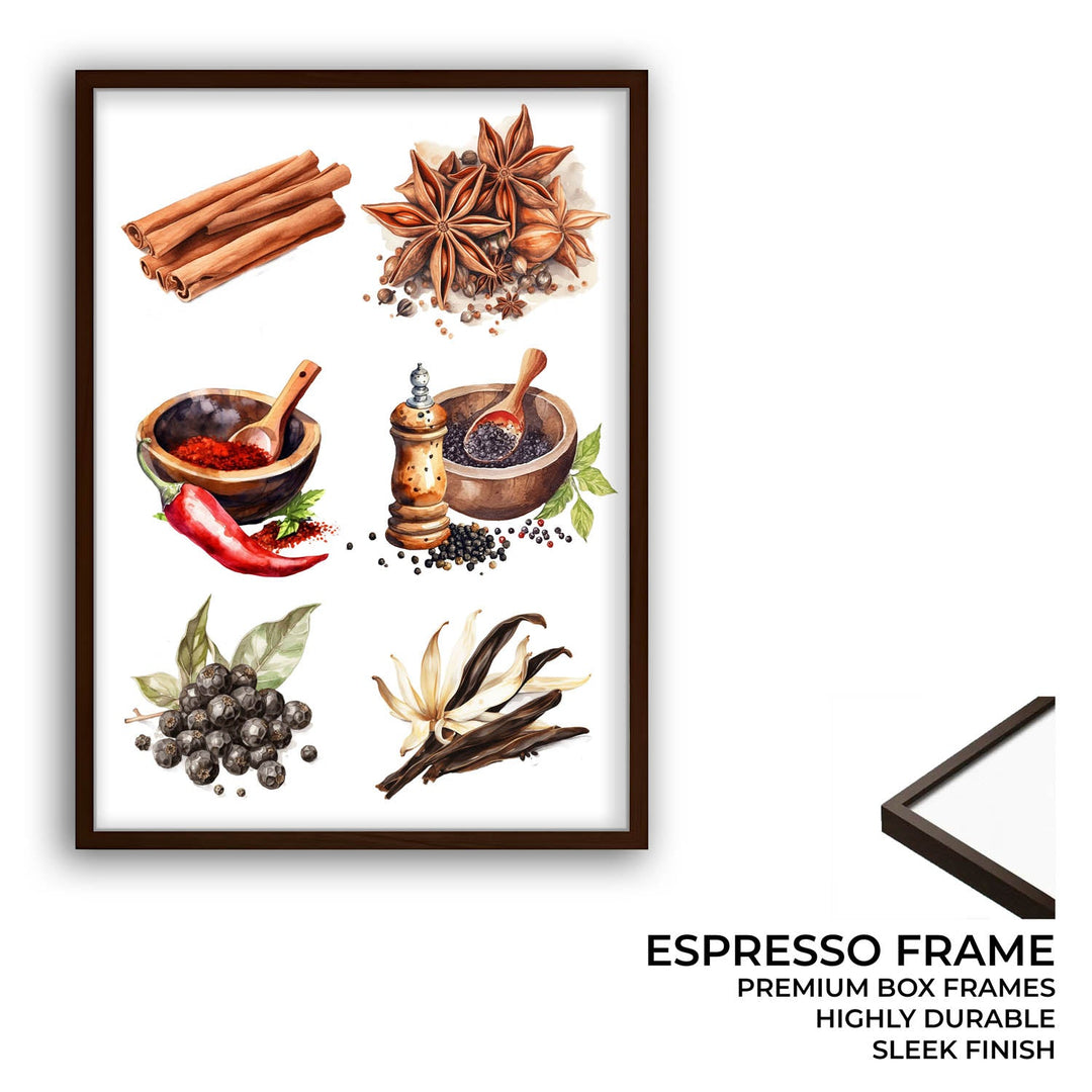 The spice story Kitchen wall art