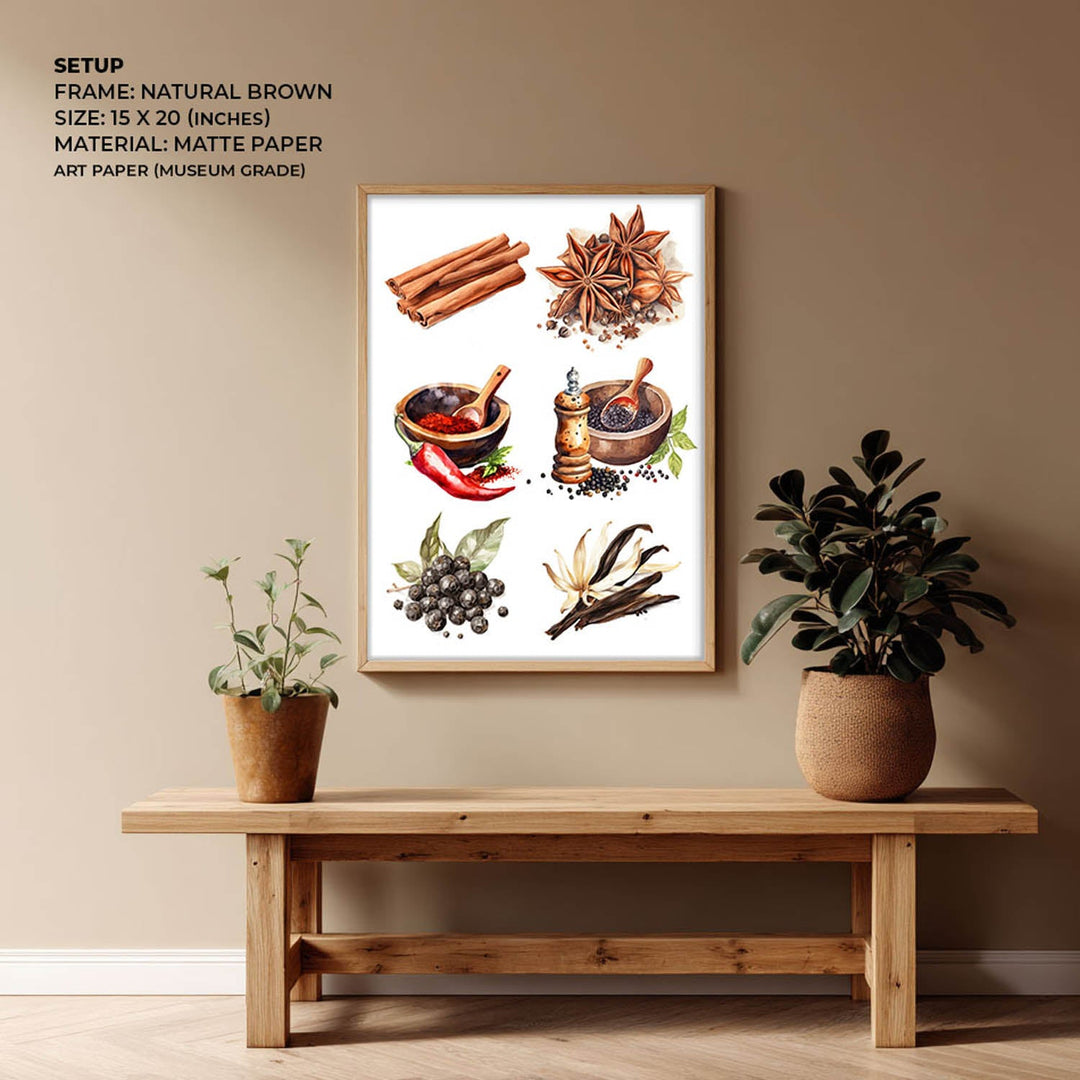 The spice story Kitchen wall art